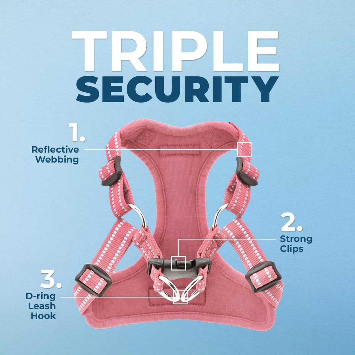 Best Pet Supplies Voyager Adjustable Step-in Flex Breathable Mesh Dog Harness for Small Medium Large Dogs Leash Set (Pink), S